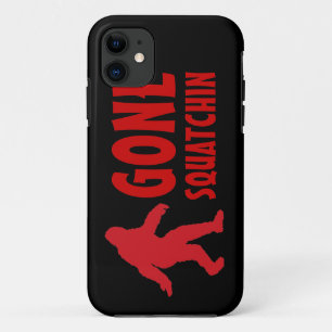 Gone squatching bigfoot rouge noir iphone 5 coque