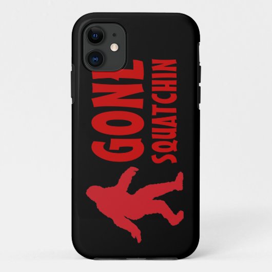 Gone squatching bigfoot rouge noir iphone 5 coque (Dos)