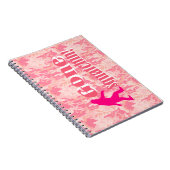 Gone Squatching op roze camouflage Notitieboek (Rechterzijde)