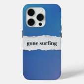 gone surfing, into the blue Case-Mate iPhone case (Achterkant)