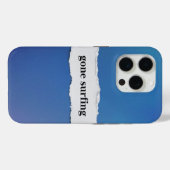 gone surfing, into the blue Case-Mate iPhone case (Achterkant (horizontaal))