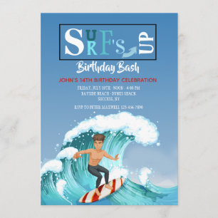 Gone Surfing Invitation Kaart