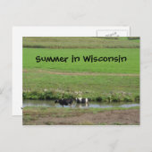 Gone Swimmin' Briefkaart (Voorkant / Achterkant)