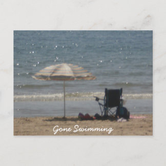 Gone Swimming Briefkaart