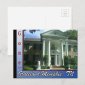 Gone to Graceland Memphis, TN Briefkaart (Voorkant / Achterkant)