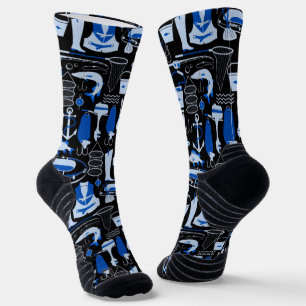 Gone Vissen Blue Pattern Sokken