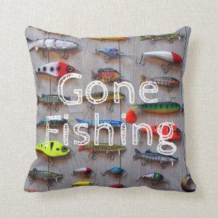 Gone Vissen Cabin Decor Vist Lures Pillow Kussen
