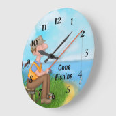Gone Vissen Fisherman Grote Klok (Hoek)