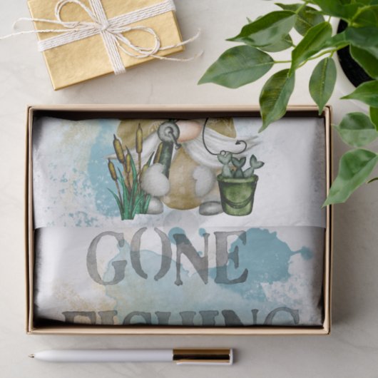 Gone Vissen Gnome Tissuepapier (Geschenk)
