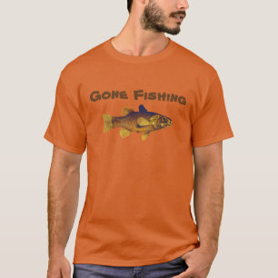 Gone Vissen Mannen Tan T-Shirt