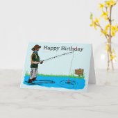 Gone Vissende vogelkaart Kaart (Gele Bloem)