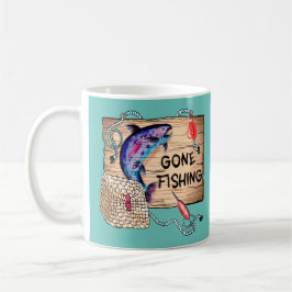 Gone Vist blauwe koffie mok