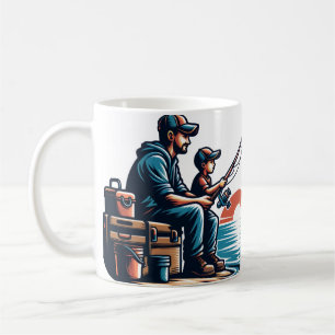 Gone Vist met papa - Vaderdag Ontwerp Koffiemok