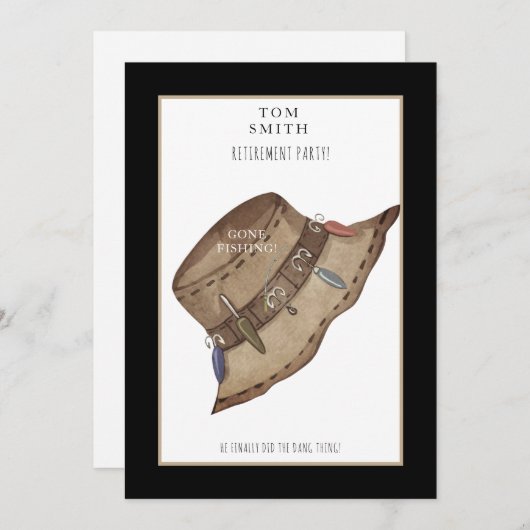 Gone Vist Pet Uitnodiging Partij (Voorkant / Achterkant)