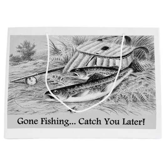 Gone Vist u later populair ontwerp Groot Cadeauzakje (Voorkant)