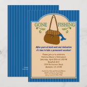 Gone Vist Uitnodiging Pensioenpartij (Voorkant / Achterkant)