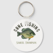 Gone Viste Sunfish Moderne Fisherman Cute Sleutelhanger (Voorkant)