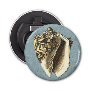 Gonespoelbare betegelschil button flesopener