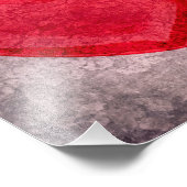 Gonespoeld hart foto afdruk (Hoek)