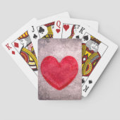 Gonespoeld hart pokerkaarten (Achterkant)