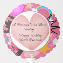 Ballon Anniversaire Magique pour Filles