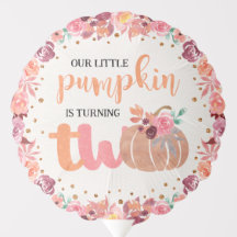 Petit ballon anniversaire 2 ans Boho Floral Citrou