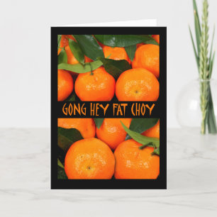 Gong Hey Fat Choy, Chinees nieuwjaar, Cantonees Feestdagen Kaart