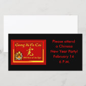 Gong Xi Fa Cai-kaarten, notiecards, groeten (Voorkant / Achterkant)