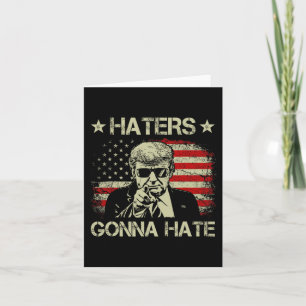 Gonna Hate Middle Finger Funny Trump 2024 Presiden Kaart