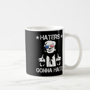 Gonna Hate Middle Finger Funny Trump 2024 Presiden Koffiemok
