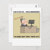 Gonna Snap (Angry Worker) Briefkaart (Voorkant / Achterkant)