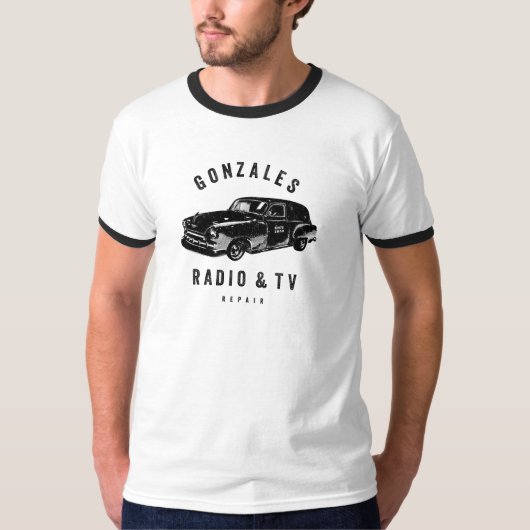 Gonzales Radio & TV Réparateur T-shirt homme Ringe (Devant)