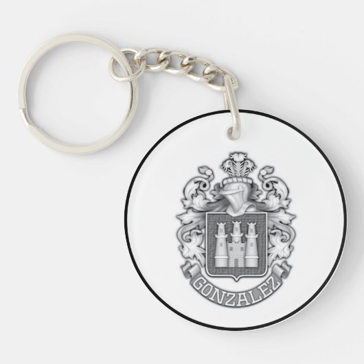  Gonzalez Family Crest Keychain (Voorkant)
