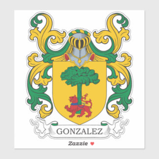 Gonzalez Family Crest Sticker