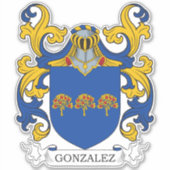 Gonzalez Family Crest Sticker (Voorkant)
