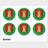 Gonzalez Family Shield Stickers (Vel)