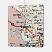 Gonzalez Florida Map Keramisch Ornament (Links)