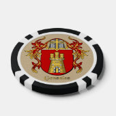 Gonzalez Heraldic Arms Poker Chips (Enkel)