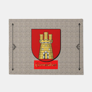 Gonzalez Historisch Schild op Cobblestone Deurmat