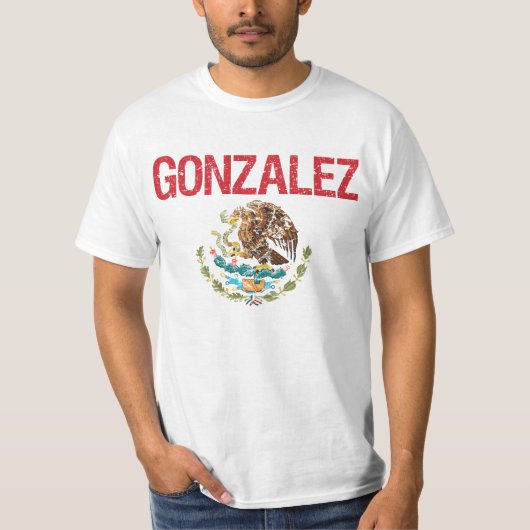 Gonzalez Surname T-shirt (Voorkant)