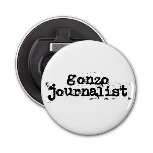 Gonzo Journalist Button Flesopener