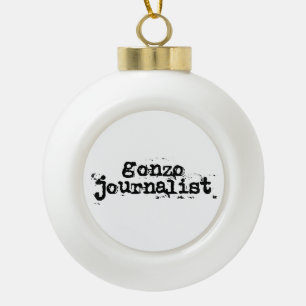 Gonzo Journalist Keramische Bal Ornament