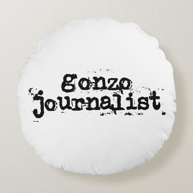 Gonzo-journalist Rond Kussen (Voorkant)