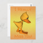 Goober de eend briefkaart (Voorkant / Achterkant)