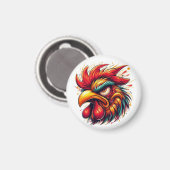 Goober the Furious Rooster Magnet Magneet (Voorkant / Achterkant)