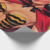 goochelaar Pin Up Cadeaupapier (Hoek)