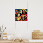 goochelaar Pin Up Poster (Keuken)