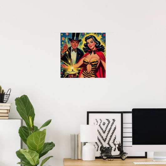 goochelaar Pin Up Poster (Thuiskantoor)