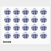  goocheltruc of wetenschappelijk experiment ronde sticker (Vel)