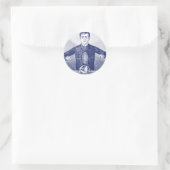  goocheltruc of wetenschappelijk experiment ronde sticker (Tas)